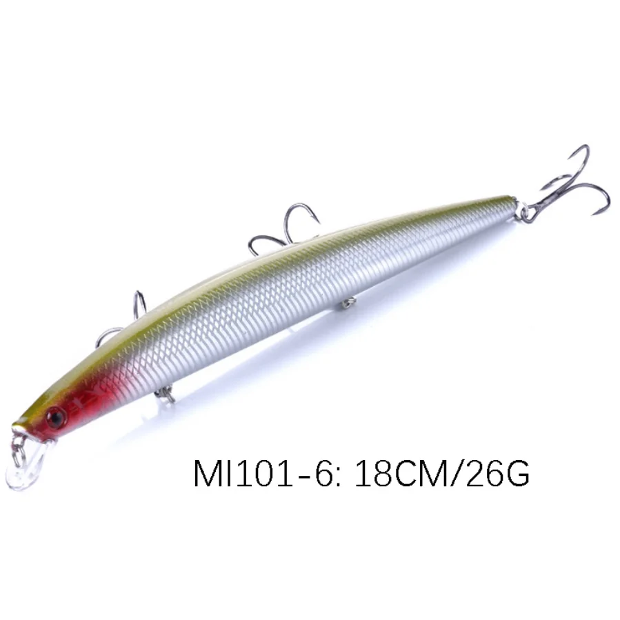 Hot Sale 10c Colors Minnow 18cm 26g Minnow Sinking Hard Fishing Lures