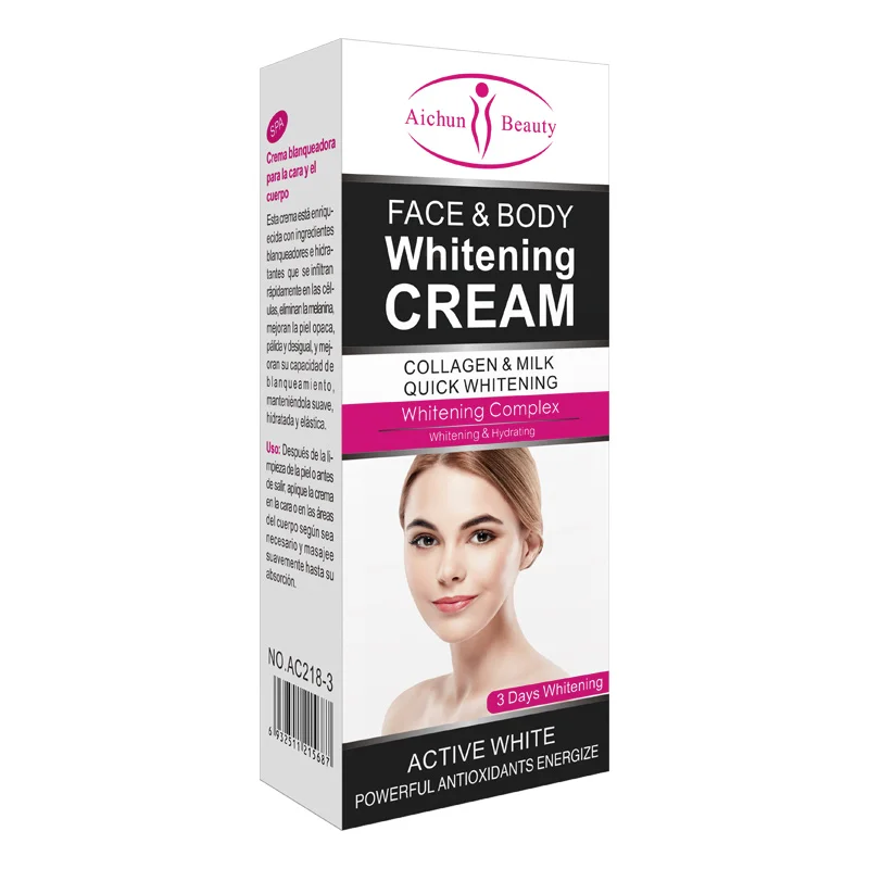 
Aichun beauty Best Moisturizing Quick 3 days Body Lotion Natural Care Black Skin Whitening Cream 