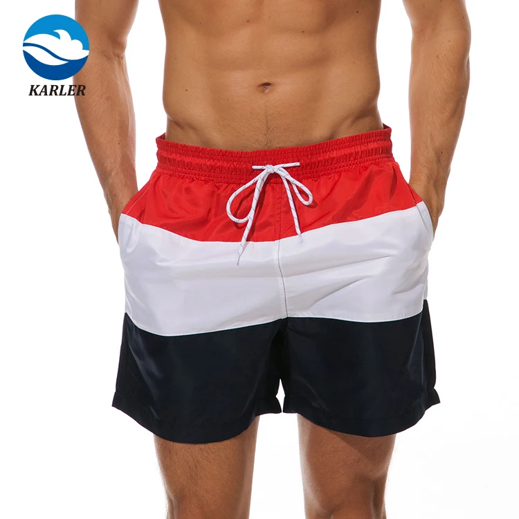 

Custom 100% Polyester Comfortable men swim trunks board shorts, As shown