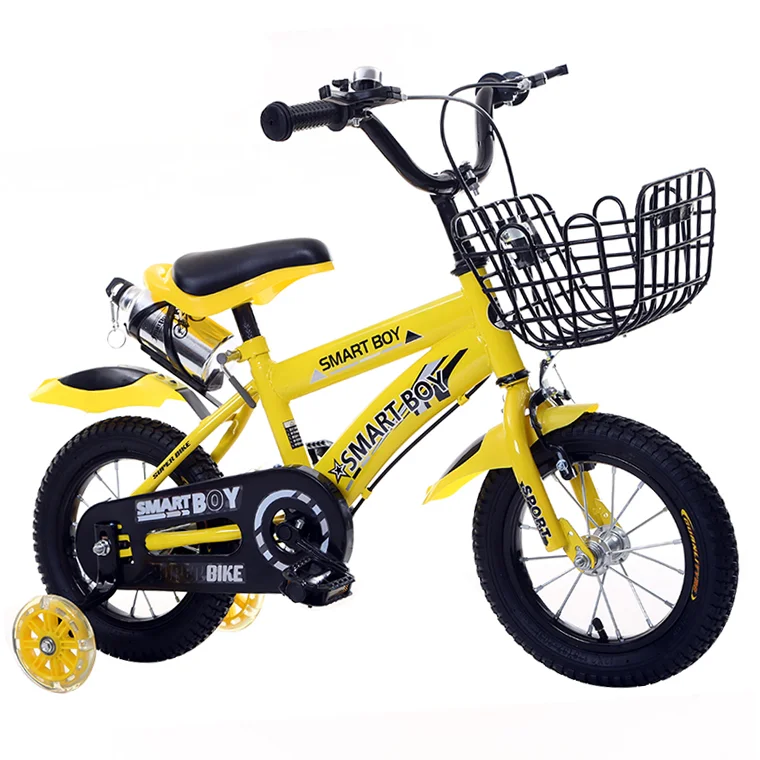 Mountain Tyre Kid Bicycle For 7 Years Old Child With Training Wheels Pu