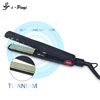 Ultrasonic ceramic vibration LCD titanium flat iron