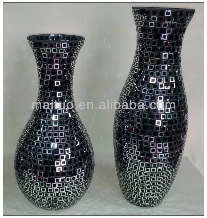 Mirrored Mosaic Vase Buy Crackle Glass Vase,Big Vases Glass,Mosaic
