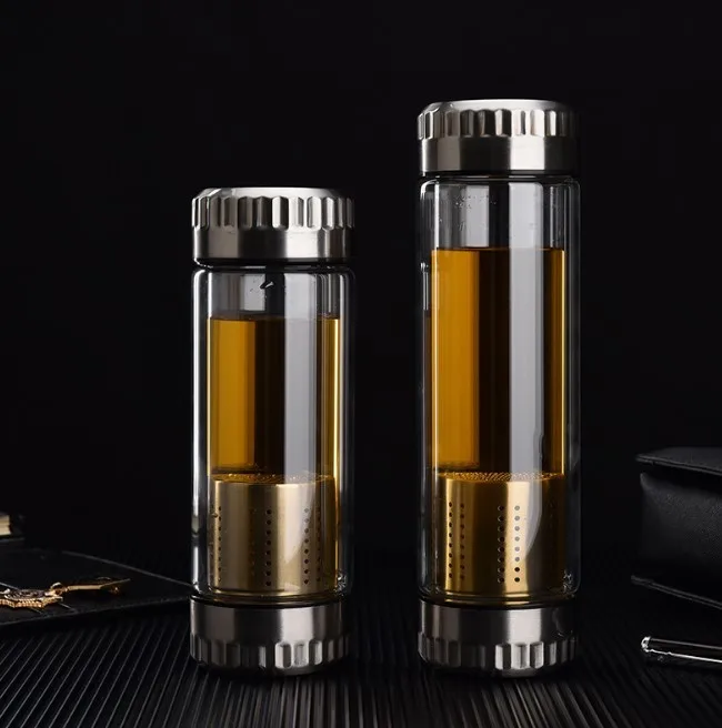 1l 高品质硼硅耐热玻璃运动水壶