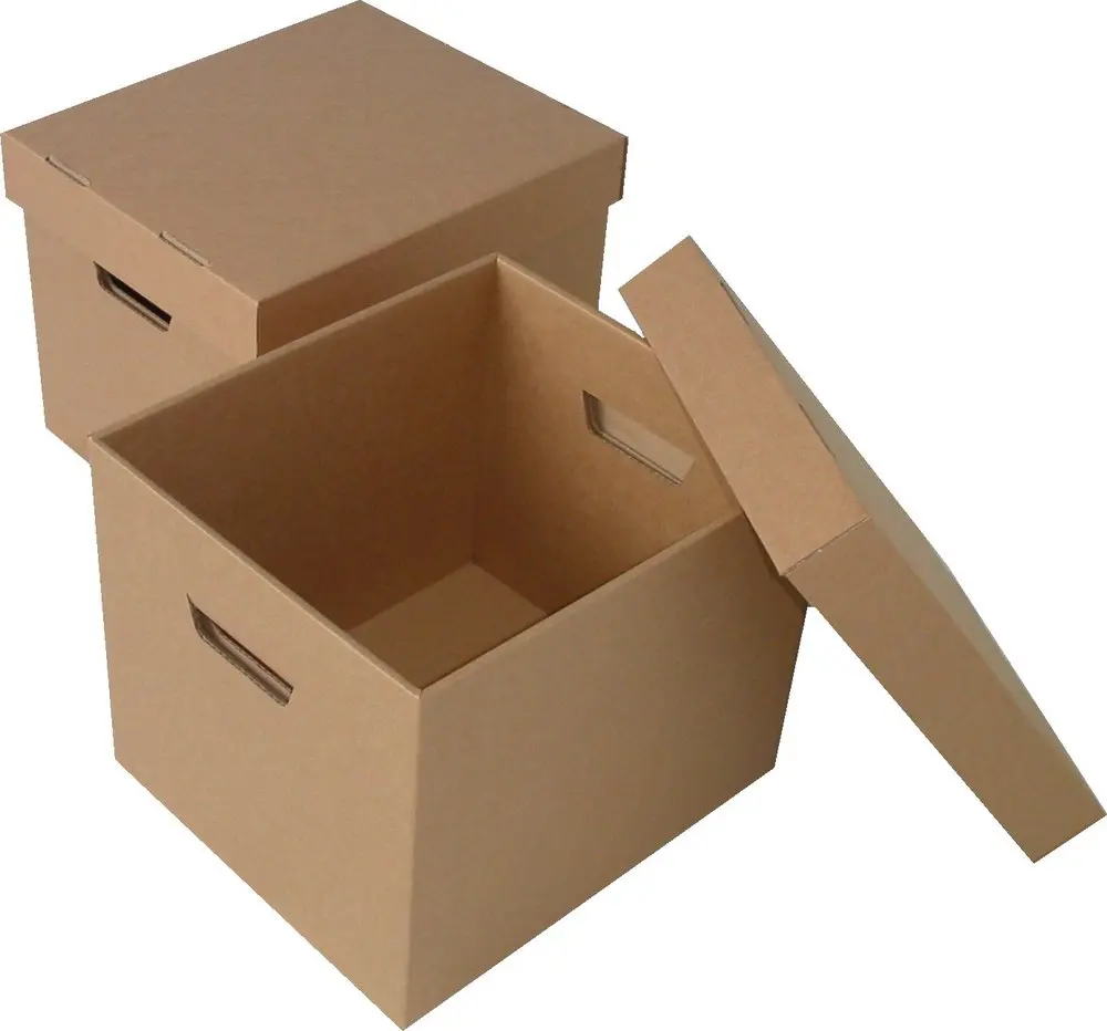 d060 fluted hamper window cardboard box with lid