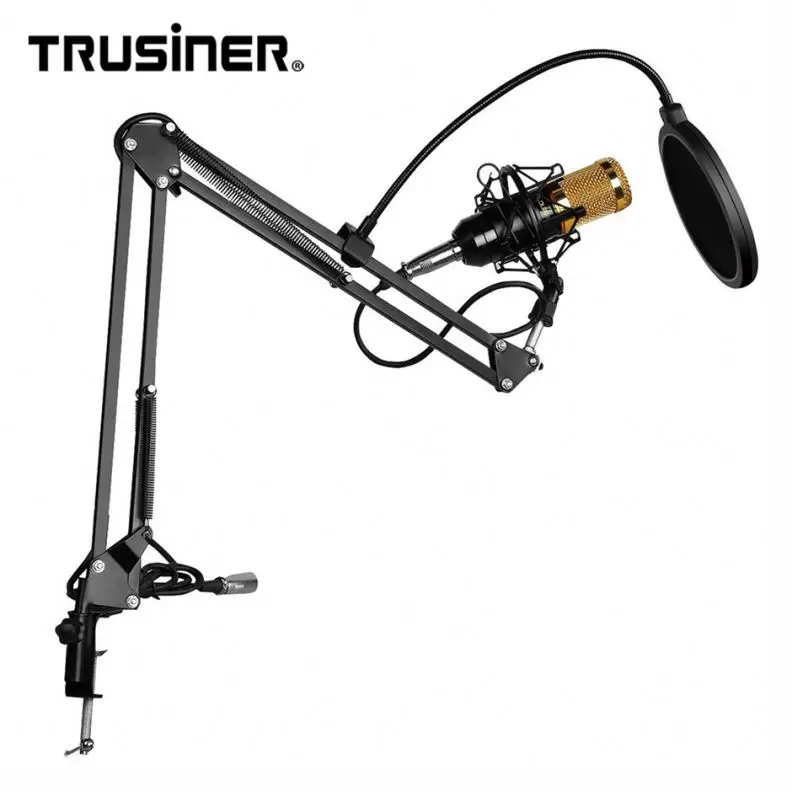 

New Design Home Portable Recording Studio Reporter Microphone With Voice Recorder, Black/silver/custom