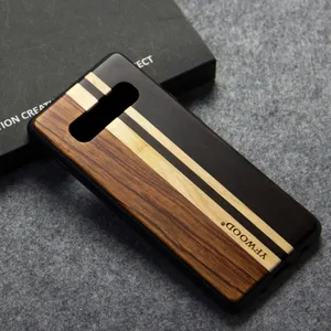 2019 new designs mixwood phone case with TPU for Samsung S10/S10+/S10 LITE