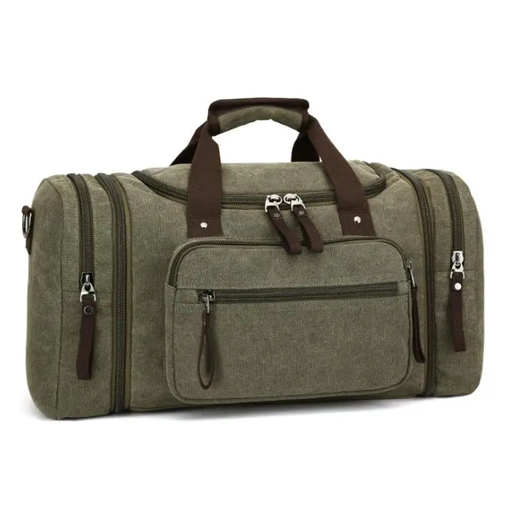 Vintage Retro Men Leather wash canvas duffle weekend bag Large Capacity luggage Vintage Retro Men Leather wash canvas duffle weekend bag Large Capacity luggage