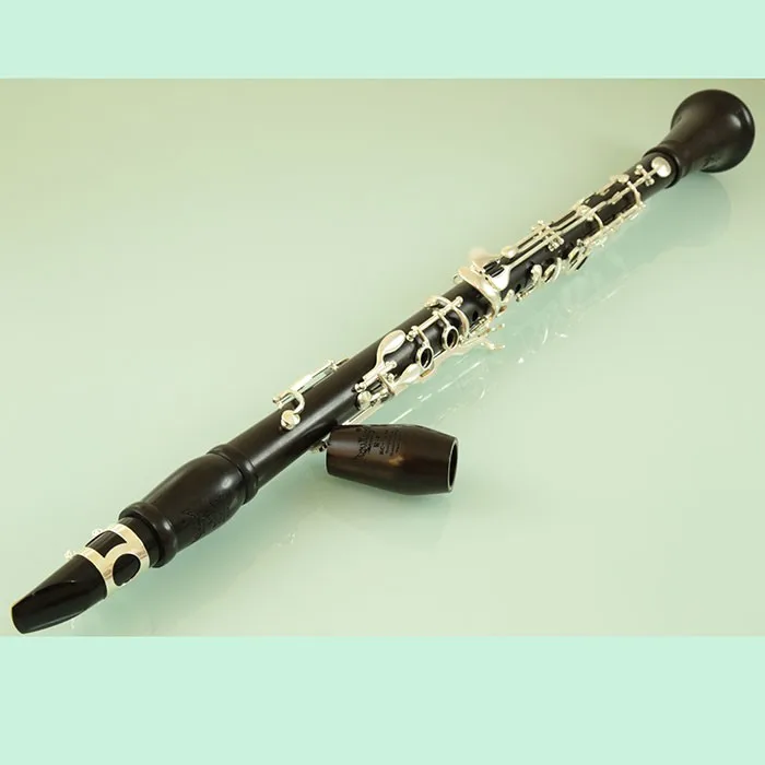 New style ebony body silver plated G clarinet with 4 rings