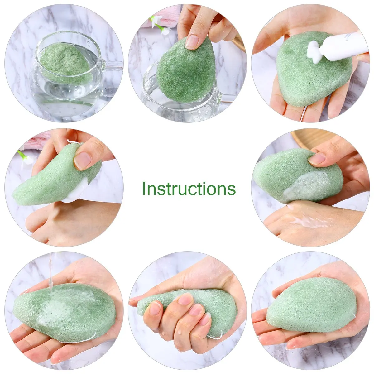 Wholesale Konjac Sponge All Natural Korean Facial Sponge Buy Facial