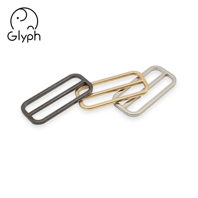 

Wholesale clothing Metal hardware slider adjuster metal buckles strap buckles for bags and garment, Pear gold, pear nickel;gunmetal