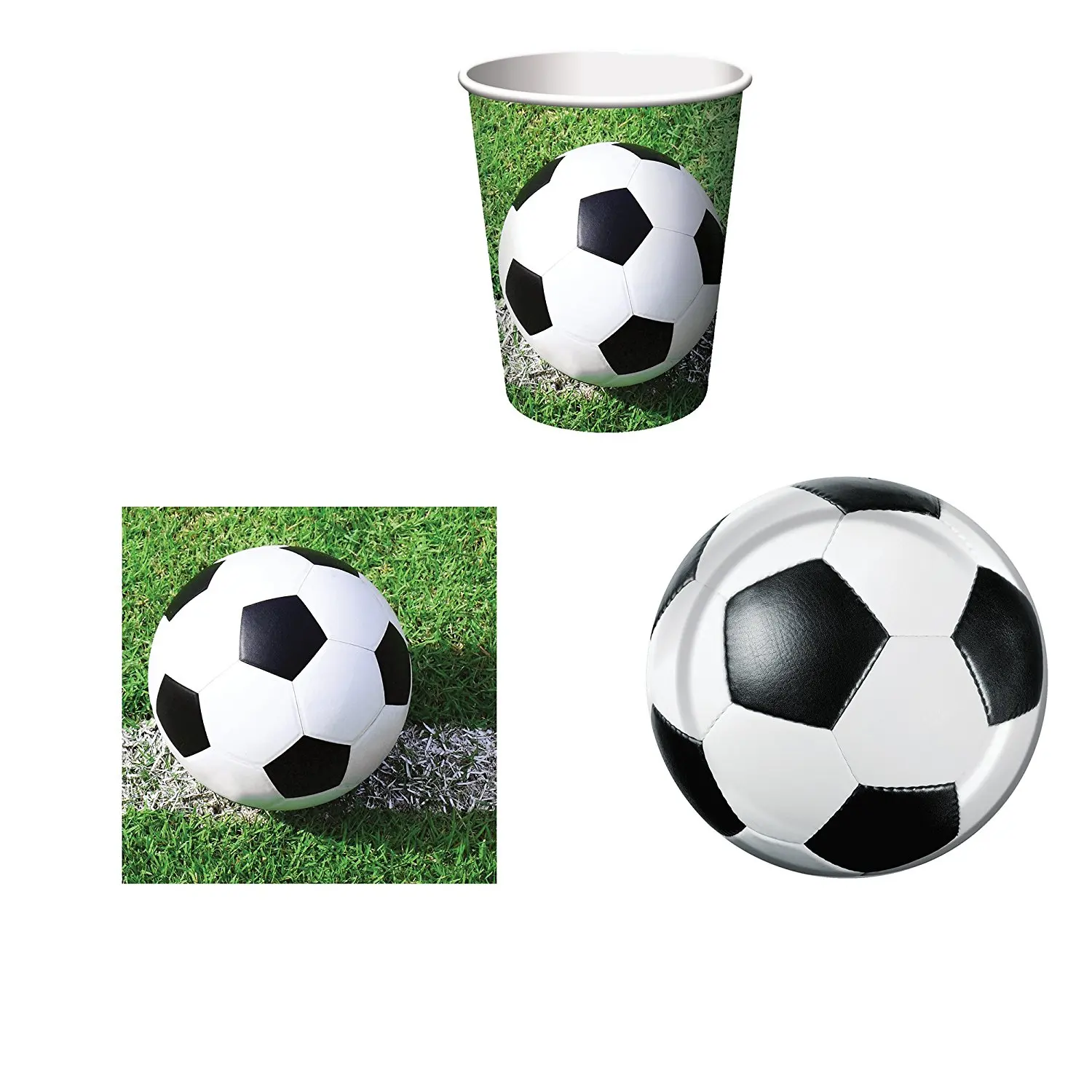 Home Furniture Diy Sports Fanatic Soccer 9 Inch Plates 8 Pack