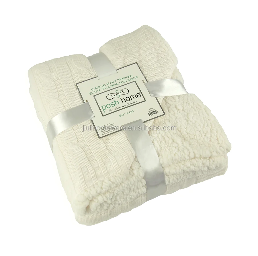Wholesale 100acrylic 100cotton 100wool Pottery Barn Cable Knit And Sherpa Throw And Knitted Blanket Wholesale 100acrylic 100cotton 100wool Pottery Barn Cable Knit And Sherpa Throw And Knitted Blanket