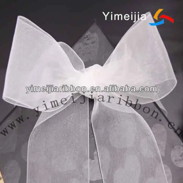 white organza ribbon