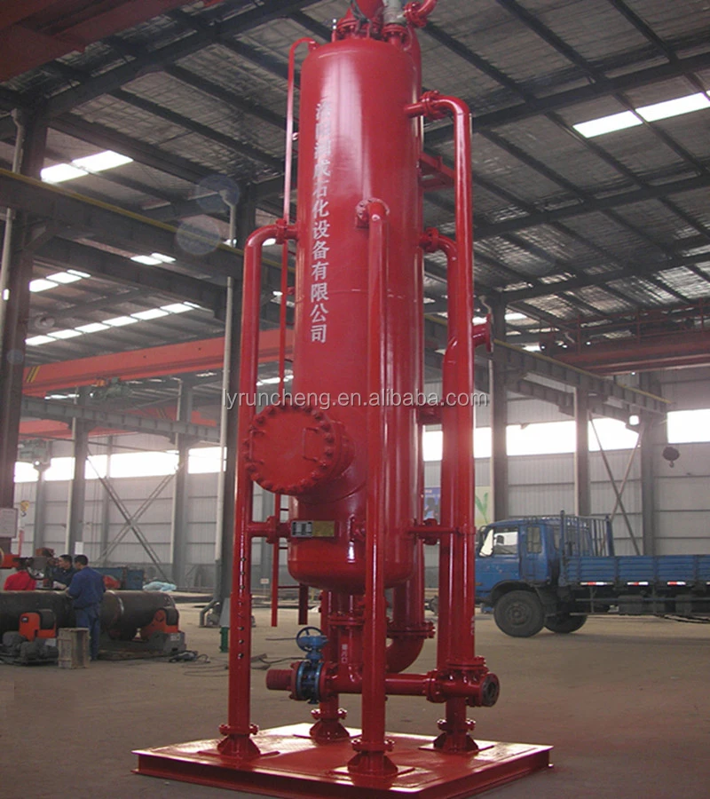 Oilfield Equipment H2s Mud Liquid Gas Separator / Poor Boy Degasser ...
