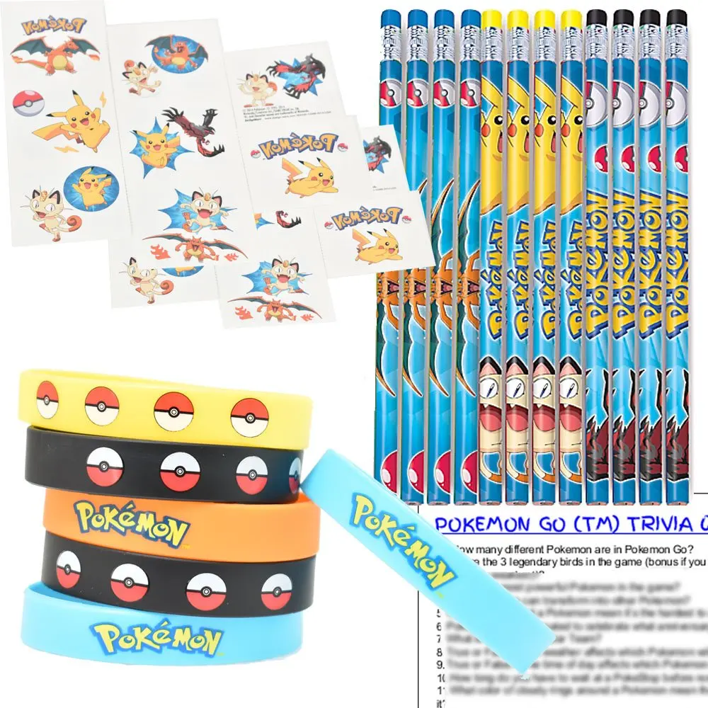 12 Count Pokemon Pencil Favors Multicolor
