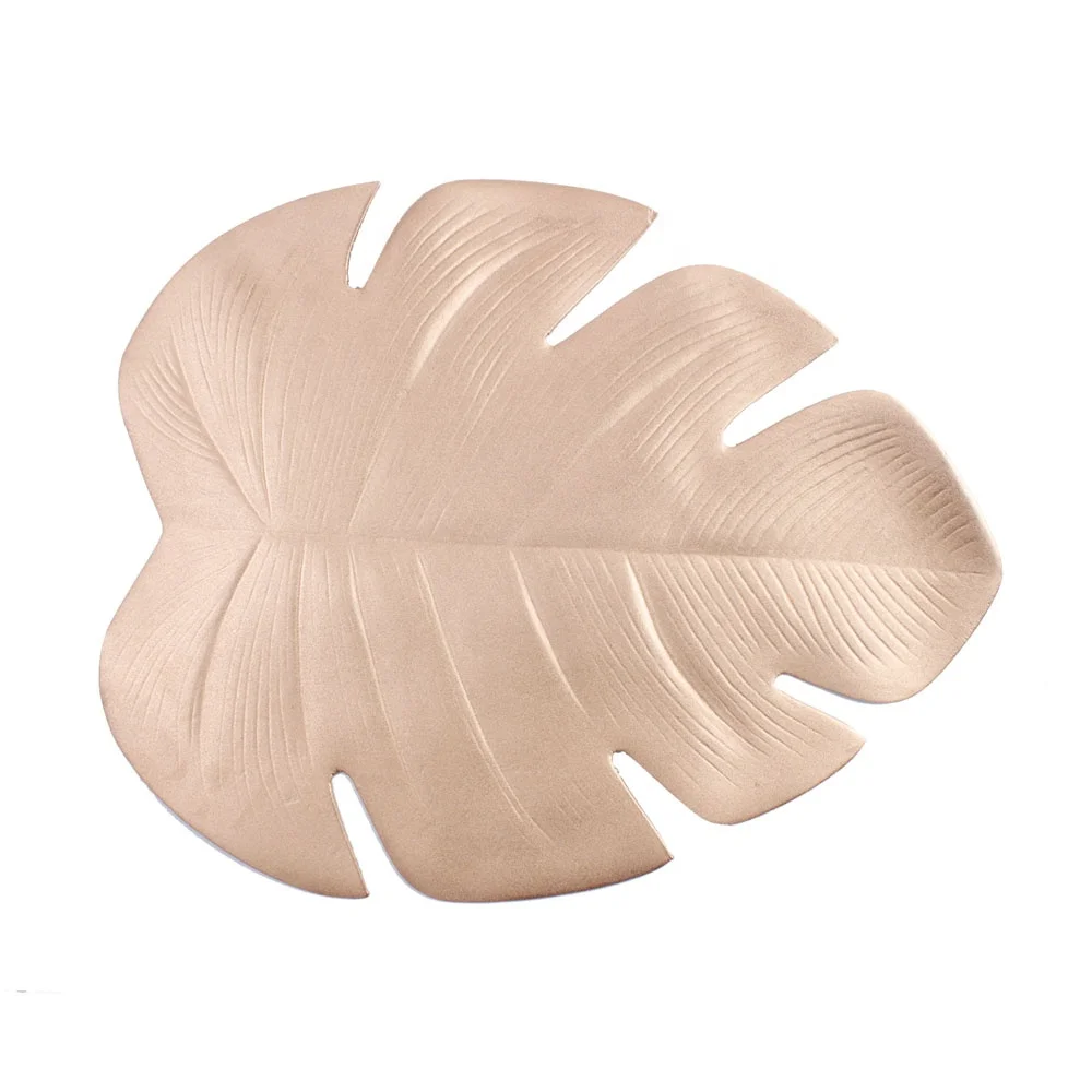 

IN STOCK EVA Gold Silver Monstera Leaf Waterproof Non-slip Placemat For Wedding, Kitchen, Decoration,Wedding,Dinner