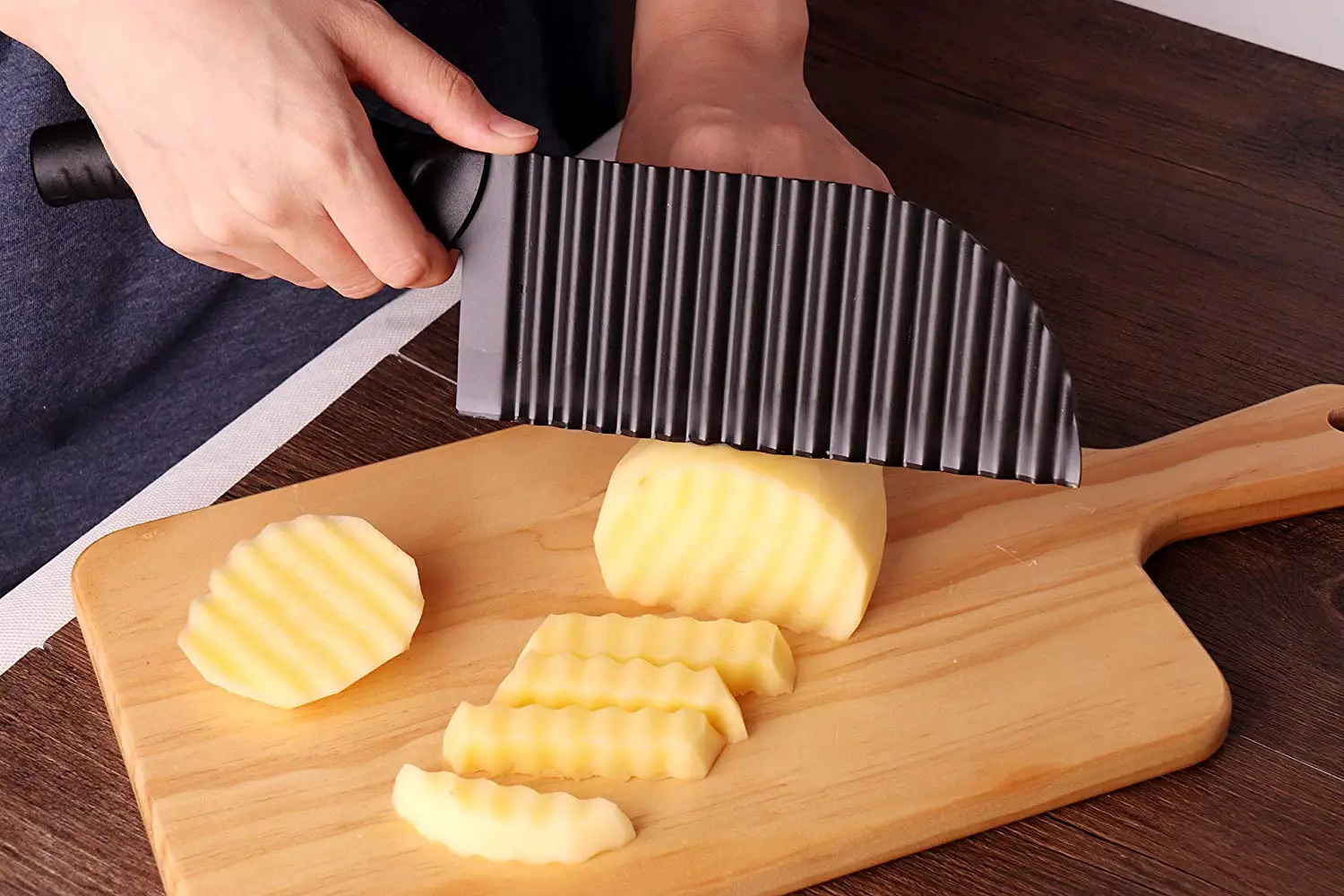 How Waffle Fries Cut