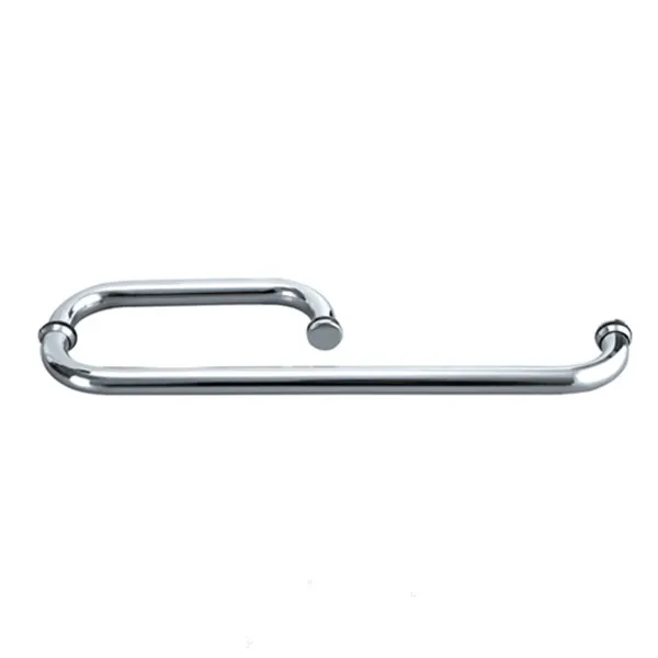Bathroom Hardware 200 Mm Sliding Shower Glass Strip Door Handle Zinc