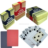 

100% plastic Texas Hold'em promotion glossy PVC waterproof casino high quality in stock playing cards poker