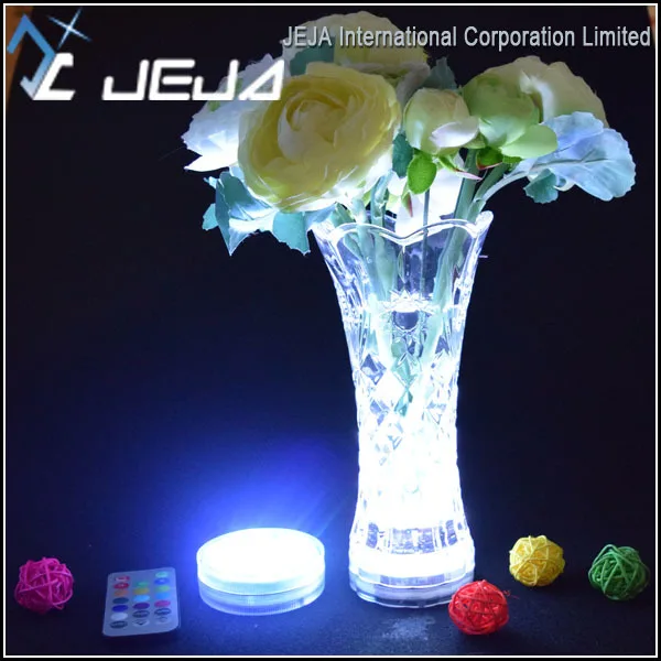 Curvy Martini Vase Pearls Glass Stones Wedding Decoration With Led