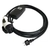 Khons EVSE Type 2 EV Charger portable 8A 10A 16A adjustable with OLCD display real data Schuko wall side plug