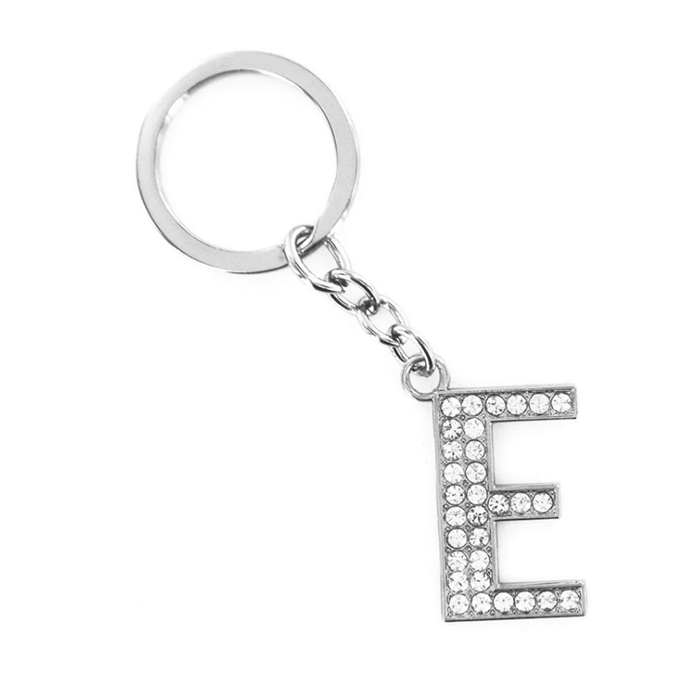 Crystal 26 Alphabet Keychains Charms Rhinestone Letter Keyring - Buy ...