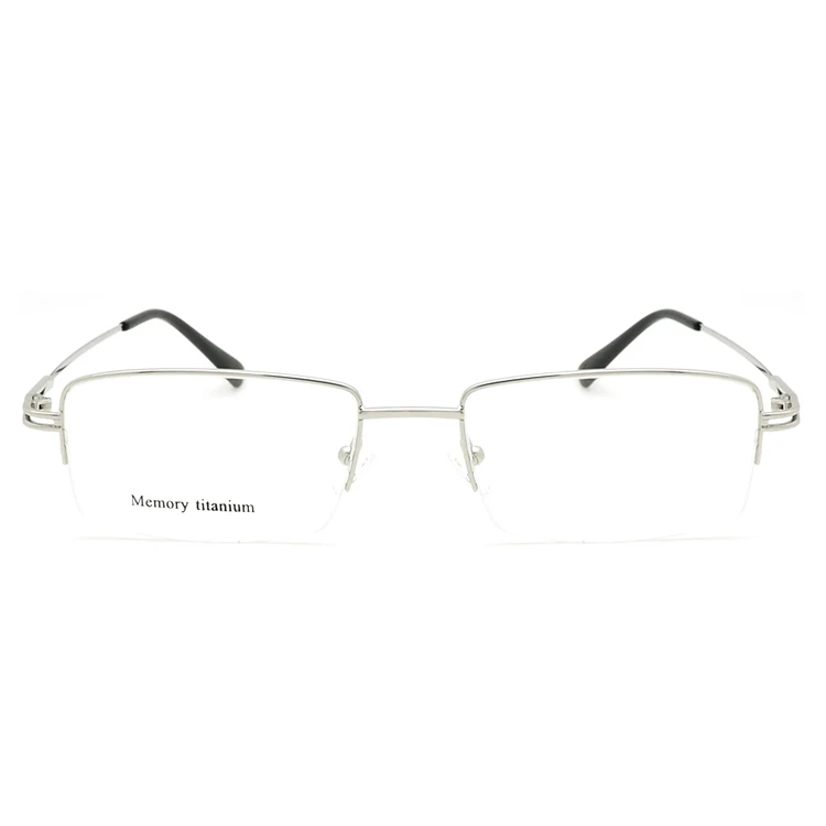 

New Arrival Memory Titanium Glasses Half Frame Optical spot Eyeglasses Men Retro Half-frame Glasses Prescription Optical Frames, Avalaible