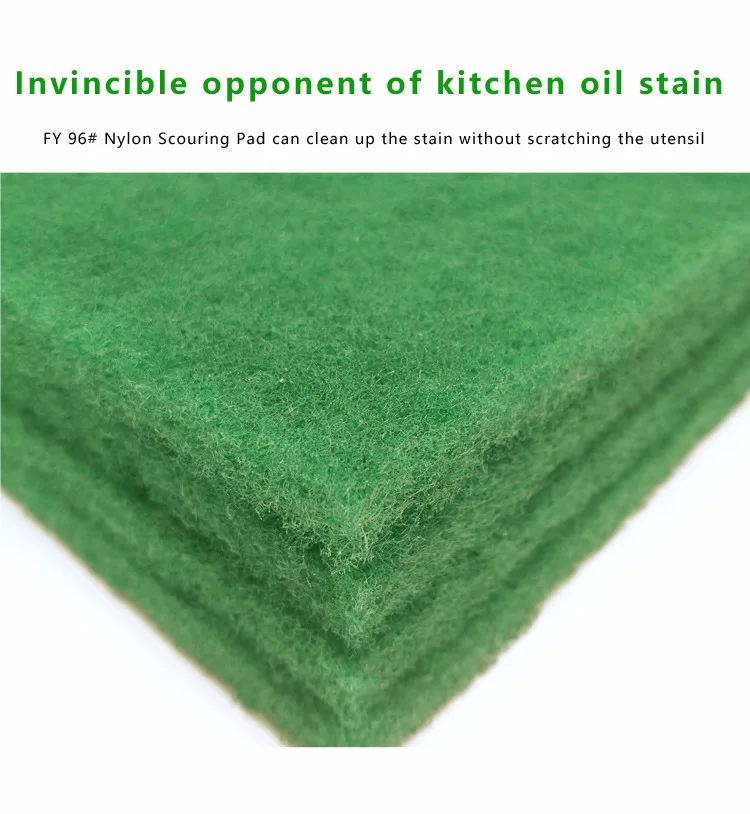 Durable 96 Nylon Scouring Pad,Heavy Duty Kitchen Nylon Cleaning