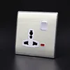 BIHU 15A 1 Gang Circular Pin Switch Wall Socket For Air Condition