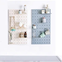 

Home Kitchen Bathroom Organizer Decor Dismountable Plastic Light Hook Free Punching Wall Mount Storage Rack