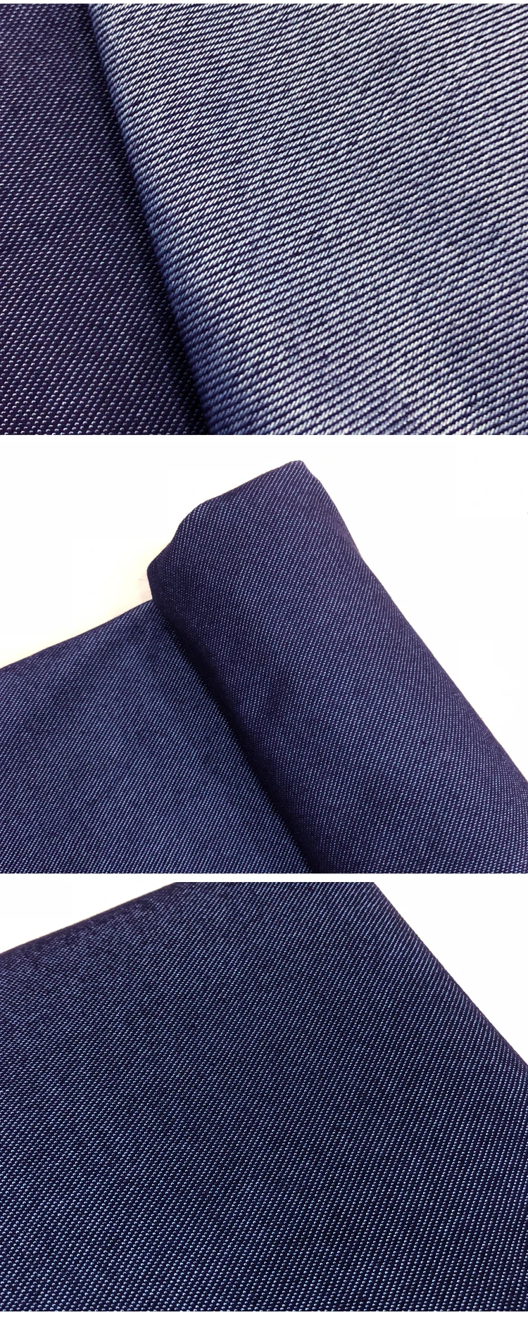 4 Way Stretch Knitted Premium Denim Fabric Cotton Tc Fabric Twill Dyed