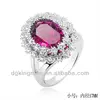 2013 New Design Jewelry Big Oval Diamond Rings For Fashion Girls