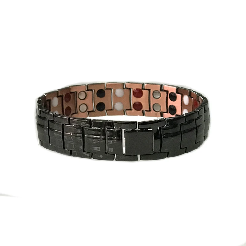 

Japanese Health Magnets Benefits Wholesale Black Magnetic Fashion Pure Copper Bangle Bracelet Jewelry