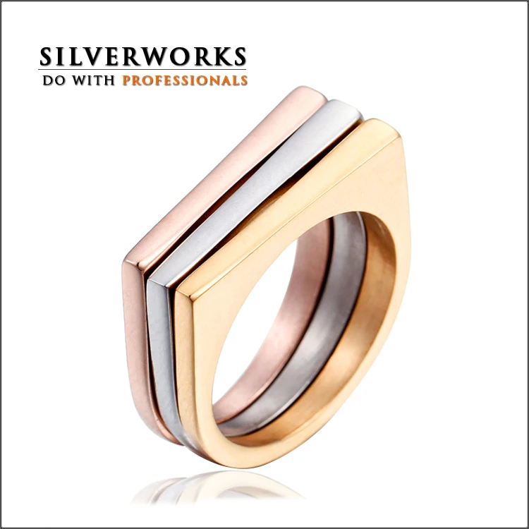 
SILVERWORKS gold Jewelry quality custom made titanium rings 
