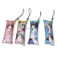 

custom phone charm printed key chain key holder anime dakimakura mini strap