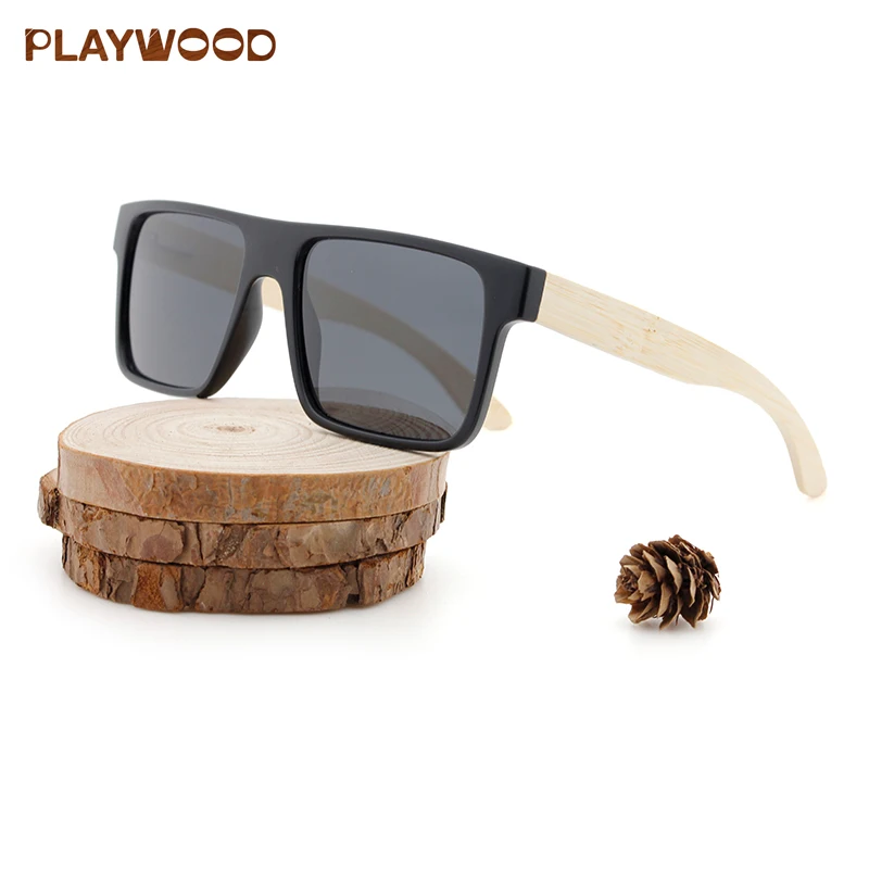 

Custom logo bamboo wood sunglasses low MOQ