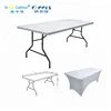 Easy to Store Heavy Duty 200cm Plastic Portable Folding Buffet Table Folding Banquet Table Wholesale