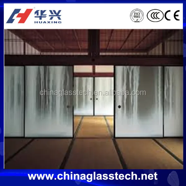 Новый дизайн Экологические декоративные раздвижные художественного стекла fusuma двери