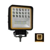 3D Reflector 4x4 Auto Led Work Light,Amber Angel Eyes Tractor 24V 12V Work Led Light for Offroad Truck ATV SUV