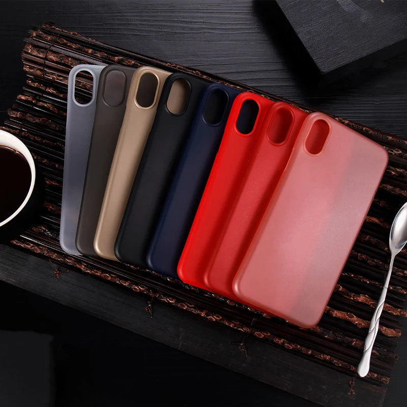 

2018 Cafele Hard PP Matte Phone Case For iphone X 8 7 plus Cover for iphoneX Smartphone Back Cover, Black;blue;gray;pink;white