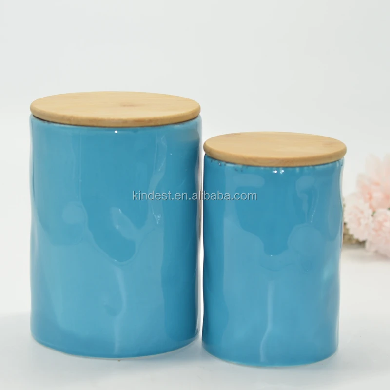 Morden White Ceramic Kitchen Food Storage Jar Containers With Airtight