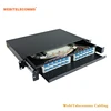 30 Degree Angle 24 Port LC Duplex Single-Mode Sliding Fiber Patch Panel