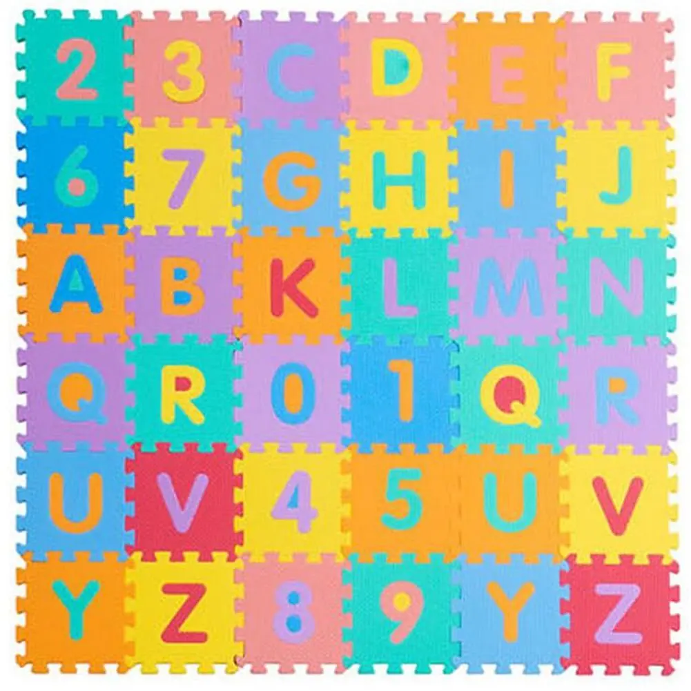 Puzzle Play Mats ABC Mats for Kids Get Rung Fitness Mat with
