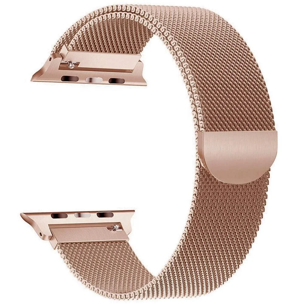 

Compatible with Apple Watch Band 42mm 38mm 44mm 40mm, iWatch Bands Milanese Loop Replacement for Series 4 3 2 1, Space gray;blush gold;gold;black;rose gold pink