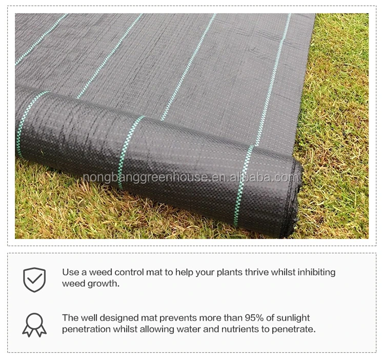 Pp Woven Weed Mat For Stop Grass Growing Anti Grass Cloth,Black Weed ...