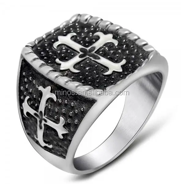 

Men's Occitan Christmas Gifts Stainless Steel Jewelry Engagement Rings For Men Accessories Stainless Steel Ring, Gold;rose gold;black and silver