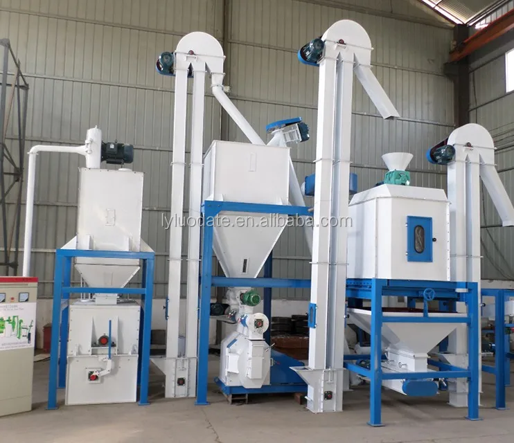 35tph Animal Feed Production Line For Cow Cattle Sheep Livestock Farm