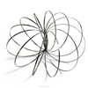 Original Kinetic Spring Toy Flow Coil Rings 3D Sculpture Ring Intelligent With Smooth Metal