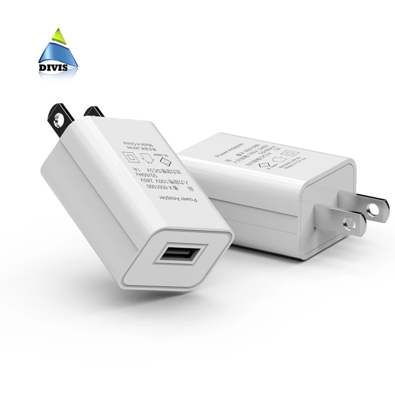 

Multi color 5V 1A USB AC power wall charger adapter for iPhone US/EU Charger, White;black