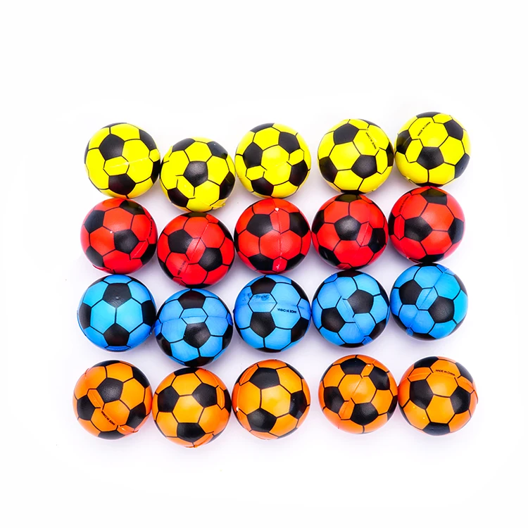 Promotional Mini Stress Release Toy Colorful Football 4.5cm Pu Stress
